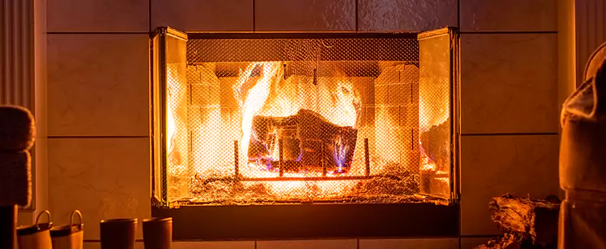 Mendota Hearth Landscape Fireplace Installation in Hazleton, Pennsylvania
