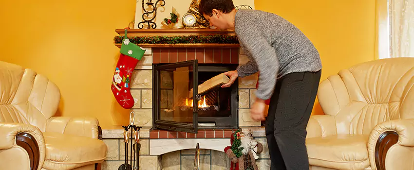 Rusted Metal Fireplace Restoration in Hazleton, Pennsylvania