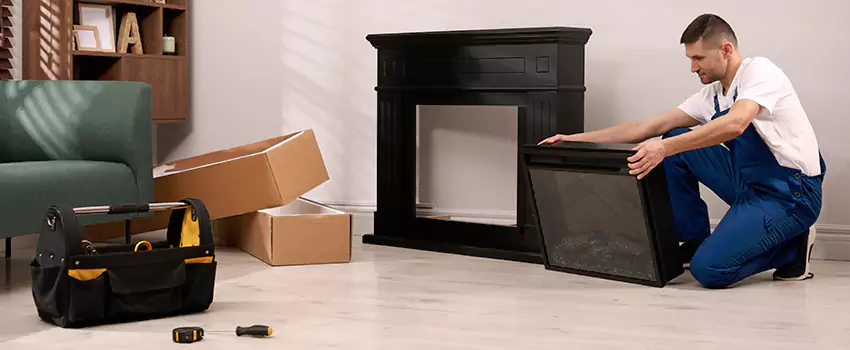 Old Rusted Metal Fireplace Repair And Replacement in Hazleton, PA